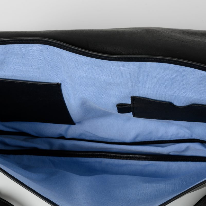 Moore and Giles Reclaimed Messenger Bag - Heirloom Black