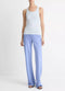 Vince Ribbed Scoop-Neck Tank - Sky Powder