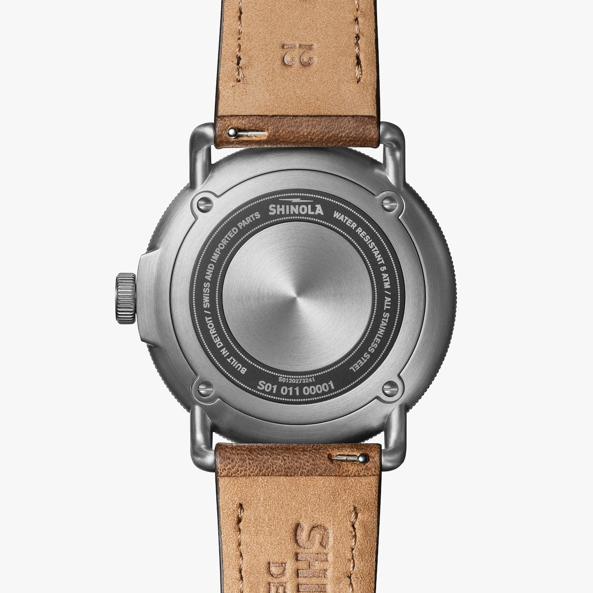 Shinola The Canfield Model C56 43MM - British Tan Leather Strap