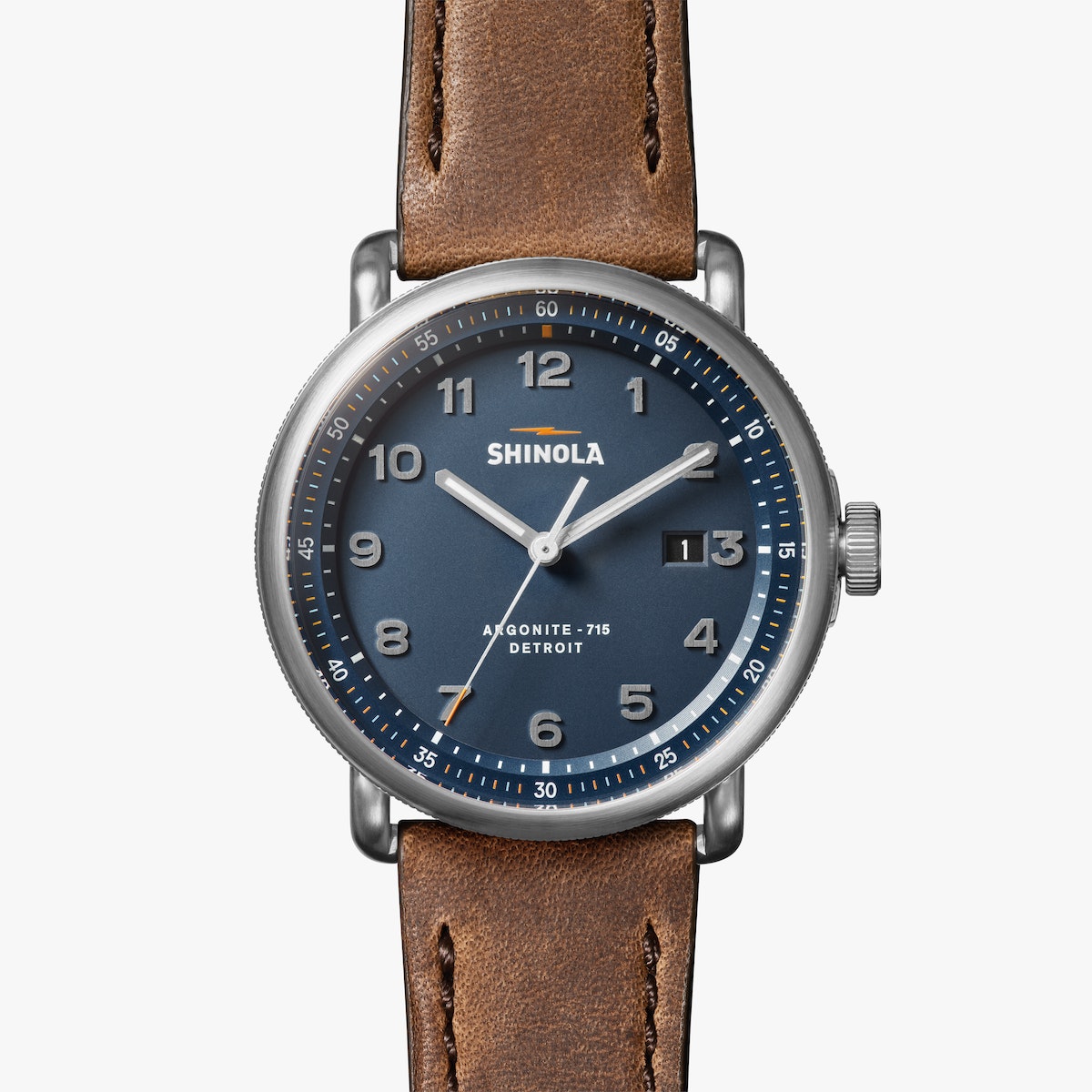 Shinola The Canfield Model C56 43MM - British Tan Leather Strap
