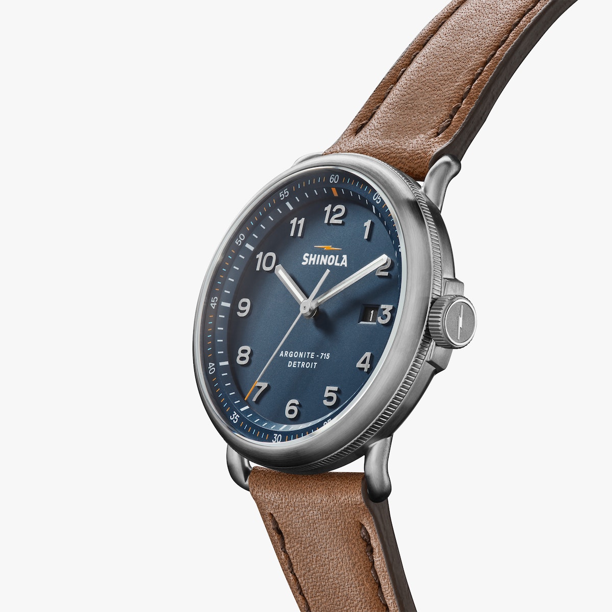 Shinola The Canfield Model C56 43MM - British Tan Leather Strap