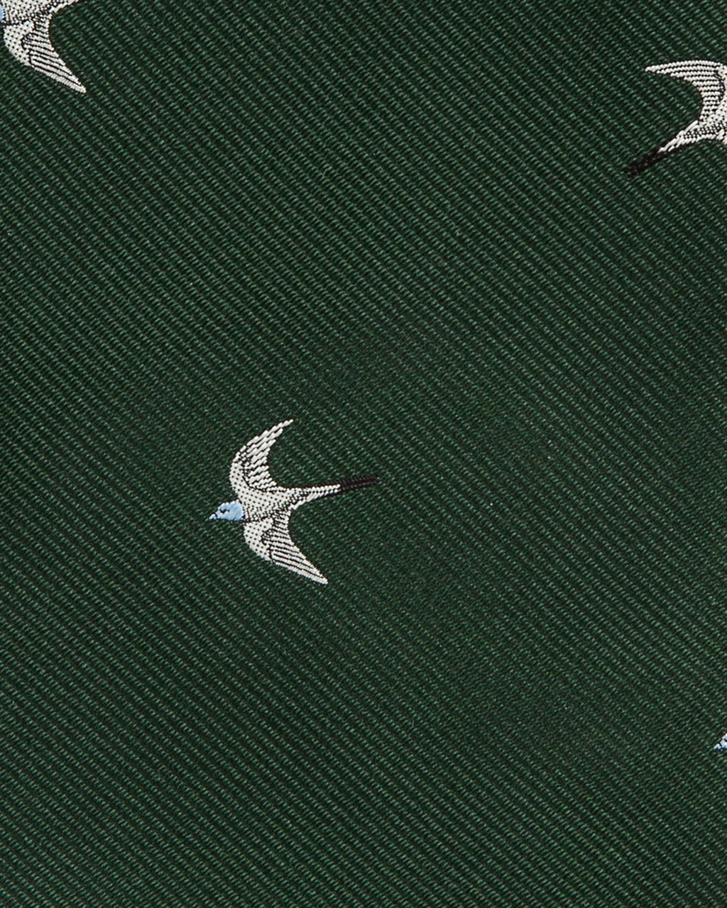 Sid Mashburn Silk Club Tie in Hunter/White/Sky Swallow