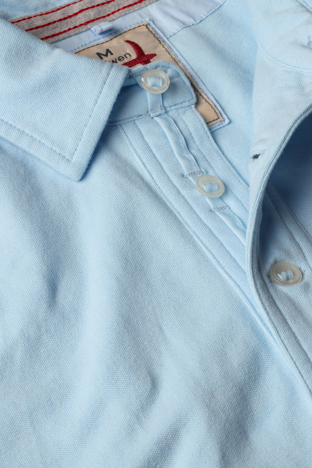 Relwen Pique Slot Polo - Cloud Blue