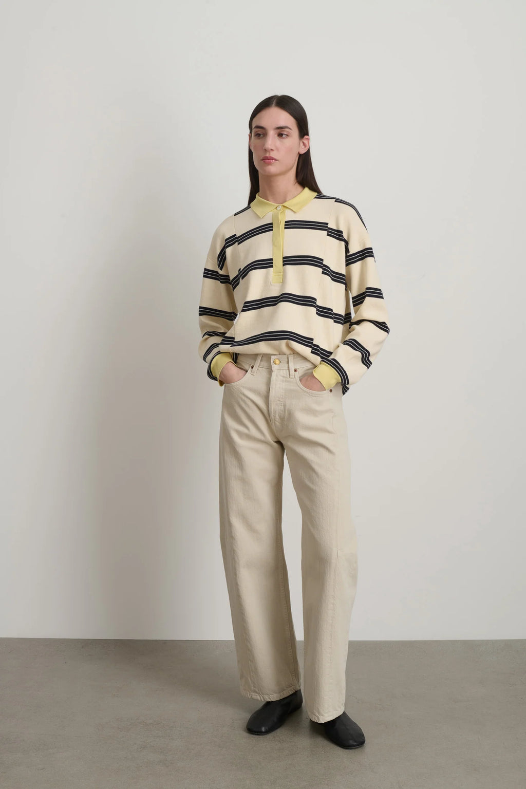 B. Sides Slim Lasso Jean - Chalk Overdye