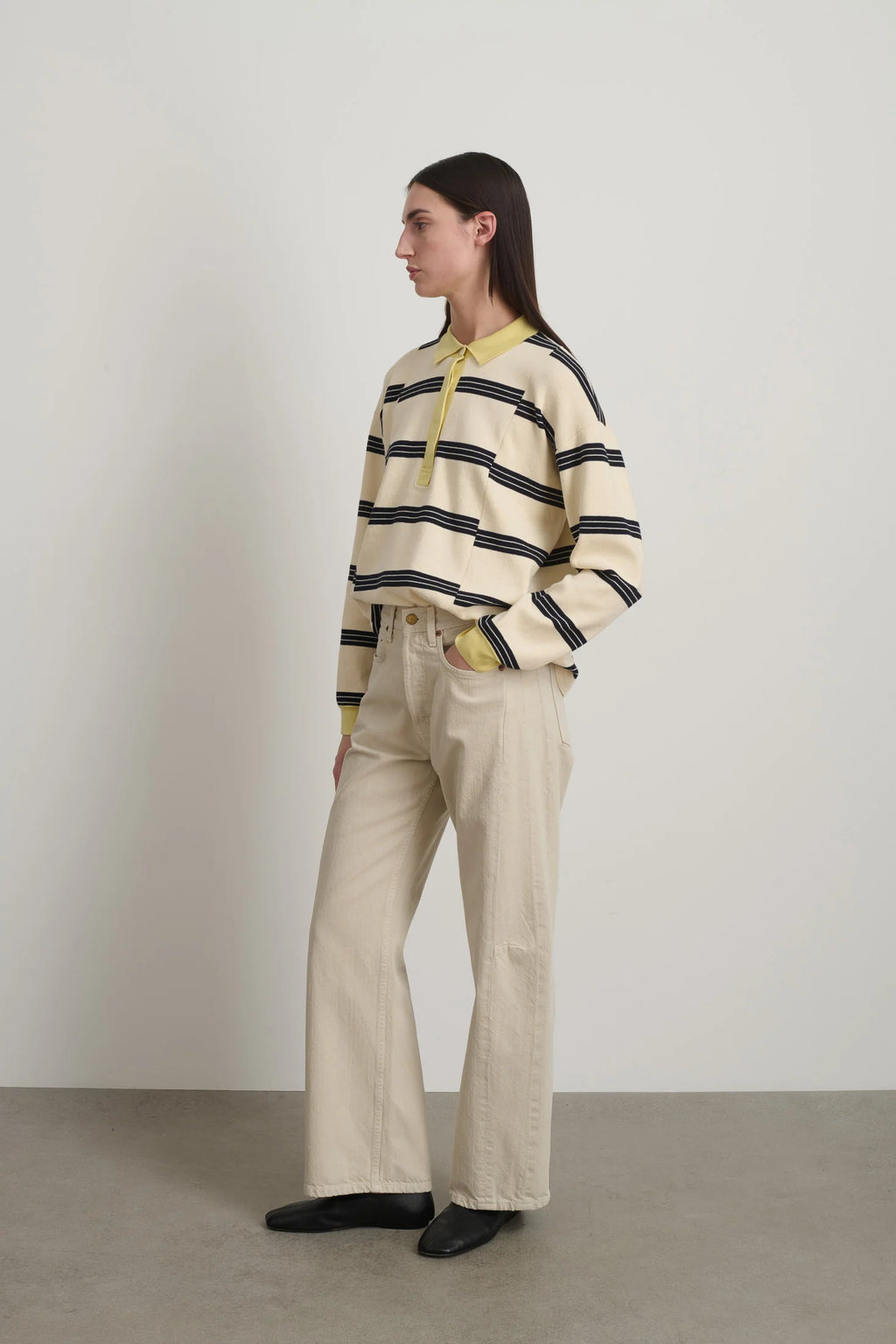 B. Sides Slim Lasso Jean - Chalk Overdye