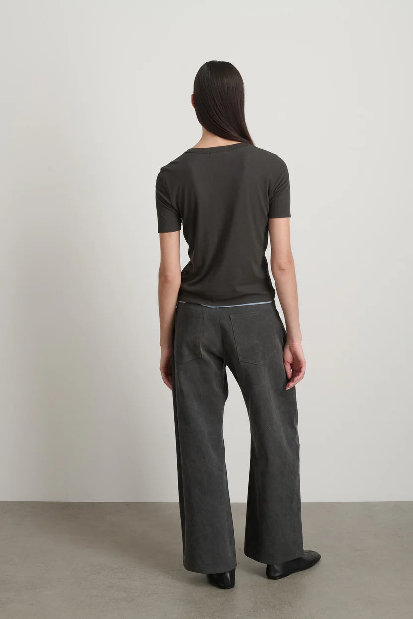 B Sides Double Tee Dark Grey/Light Blue