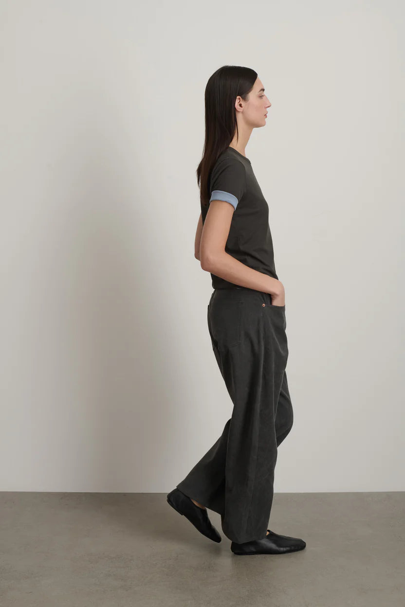 B Sides Double Tee Dark Grey/Light Blue