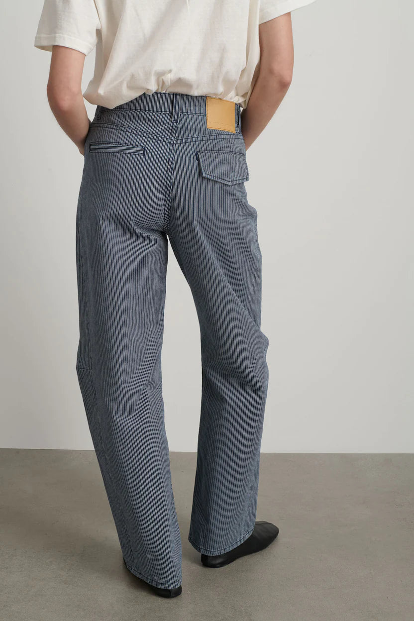 B Sides Lange Lasso Jean Indigo/White Stripe