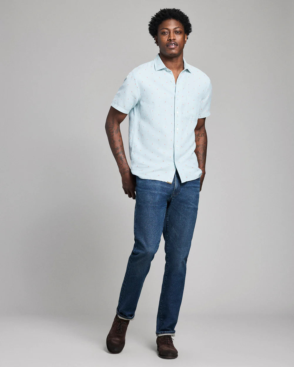 Billy Reid Short Sleeve Treme Shirt