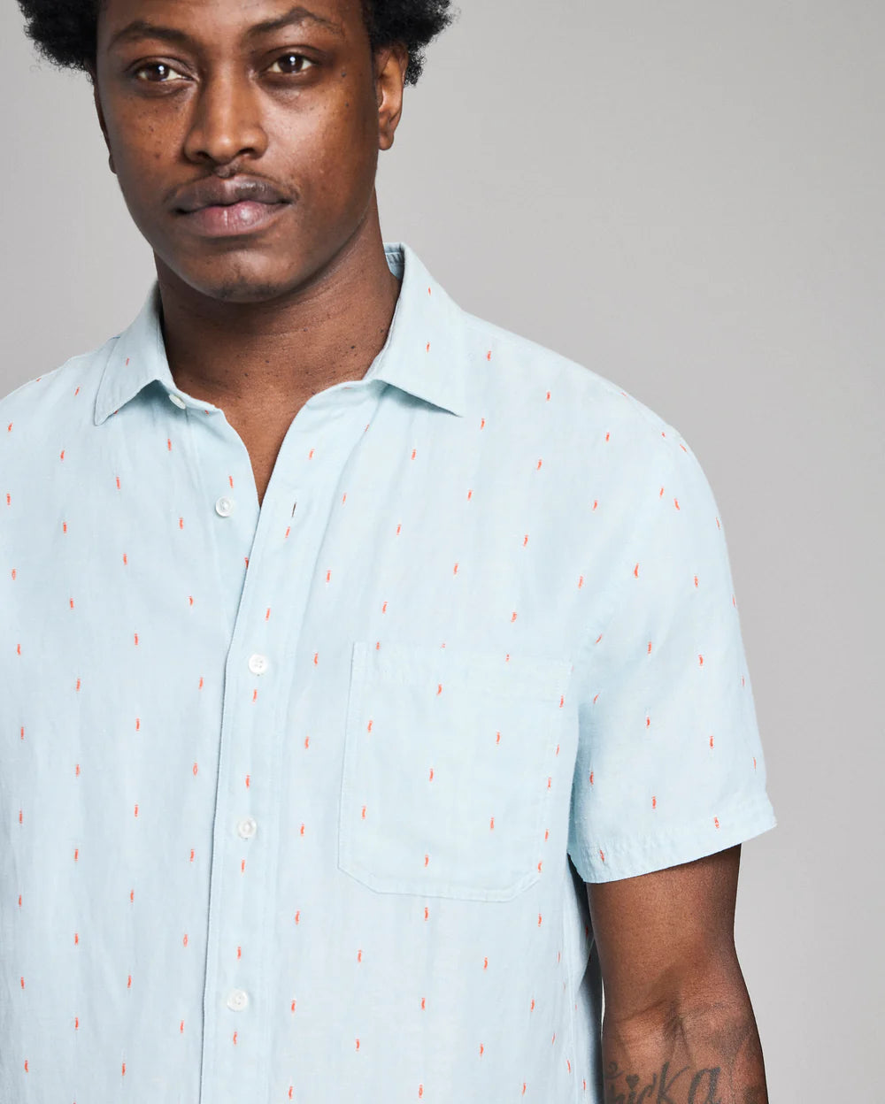 Billy Reid Short Sleeve Treme Shirt
