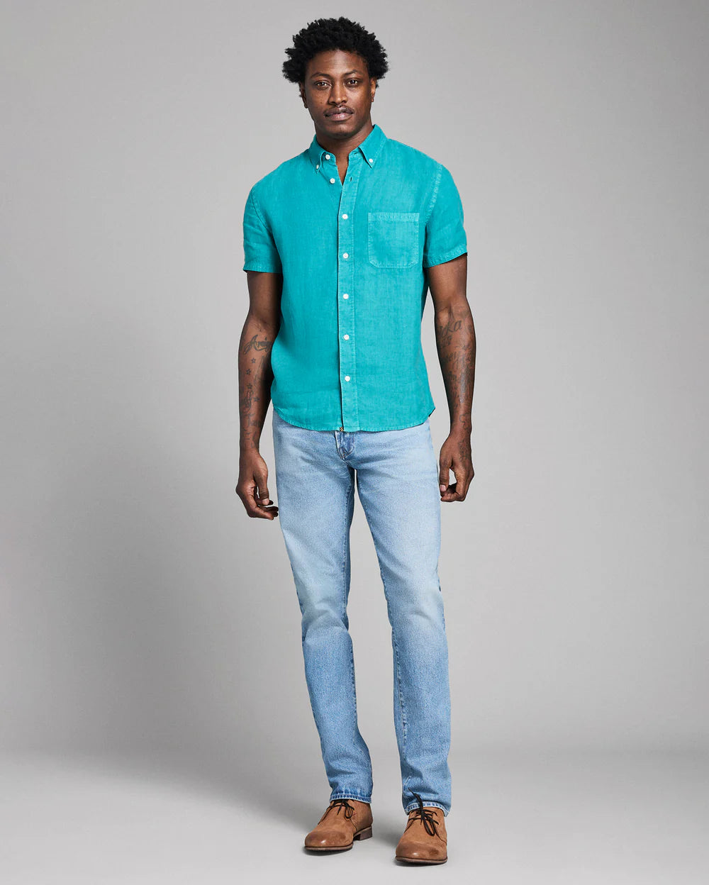 Billy Reid Short Sleeve Tuscumbia Button Down - Fanfare