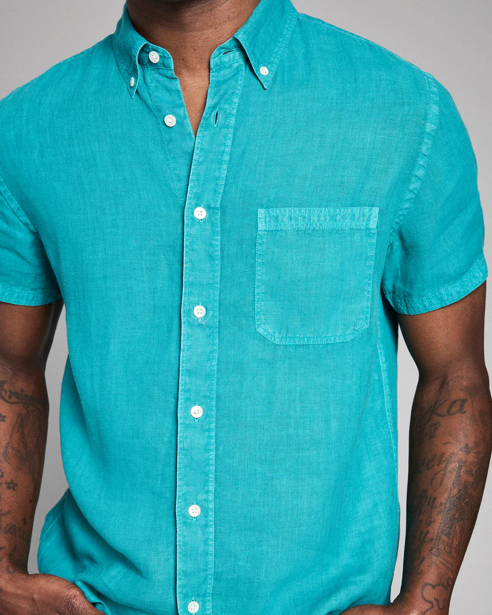Billy Reid Short Sleeve Tuscumbia Button Down - Fanfare