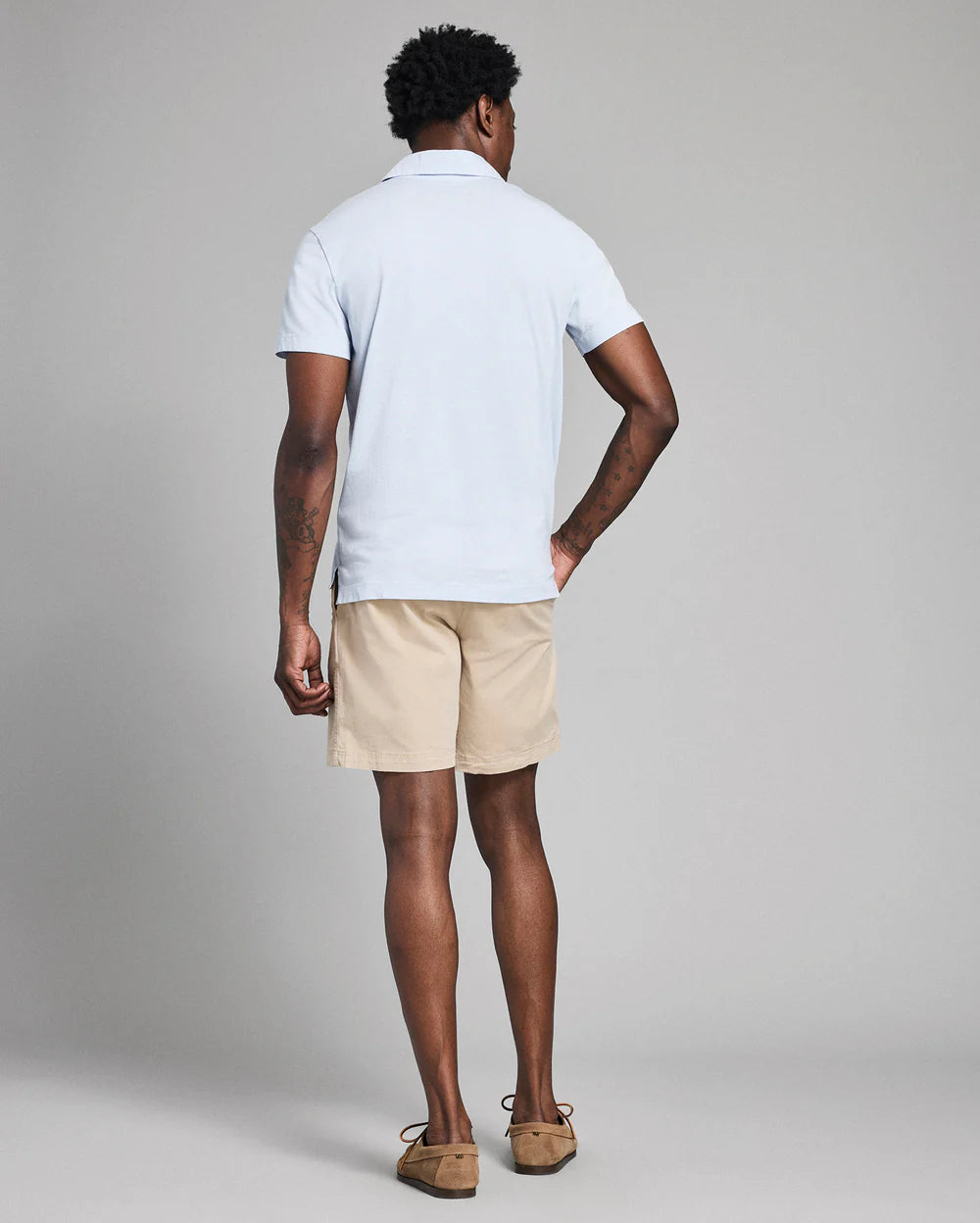 Billy Reid Pensacola Polo - Dew Blue