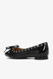 Ganni Black Eyelet Bow Ballerinas