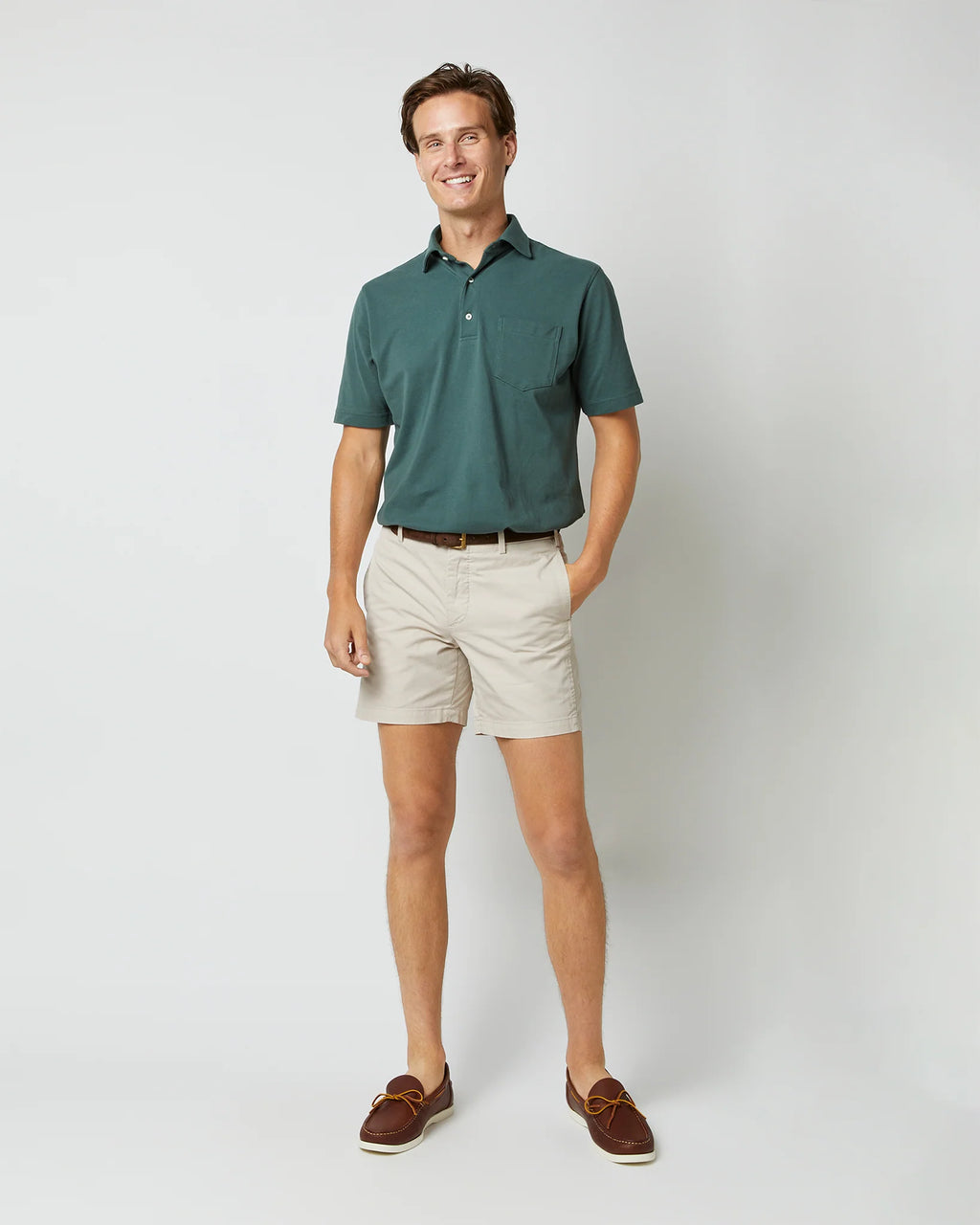 Sid Mashburn Garment-Dyed Short Stone AP Lightweight Twill