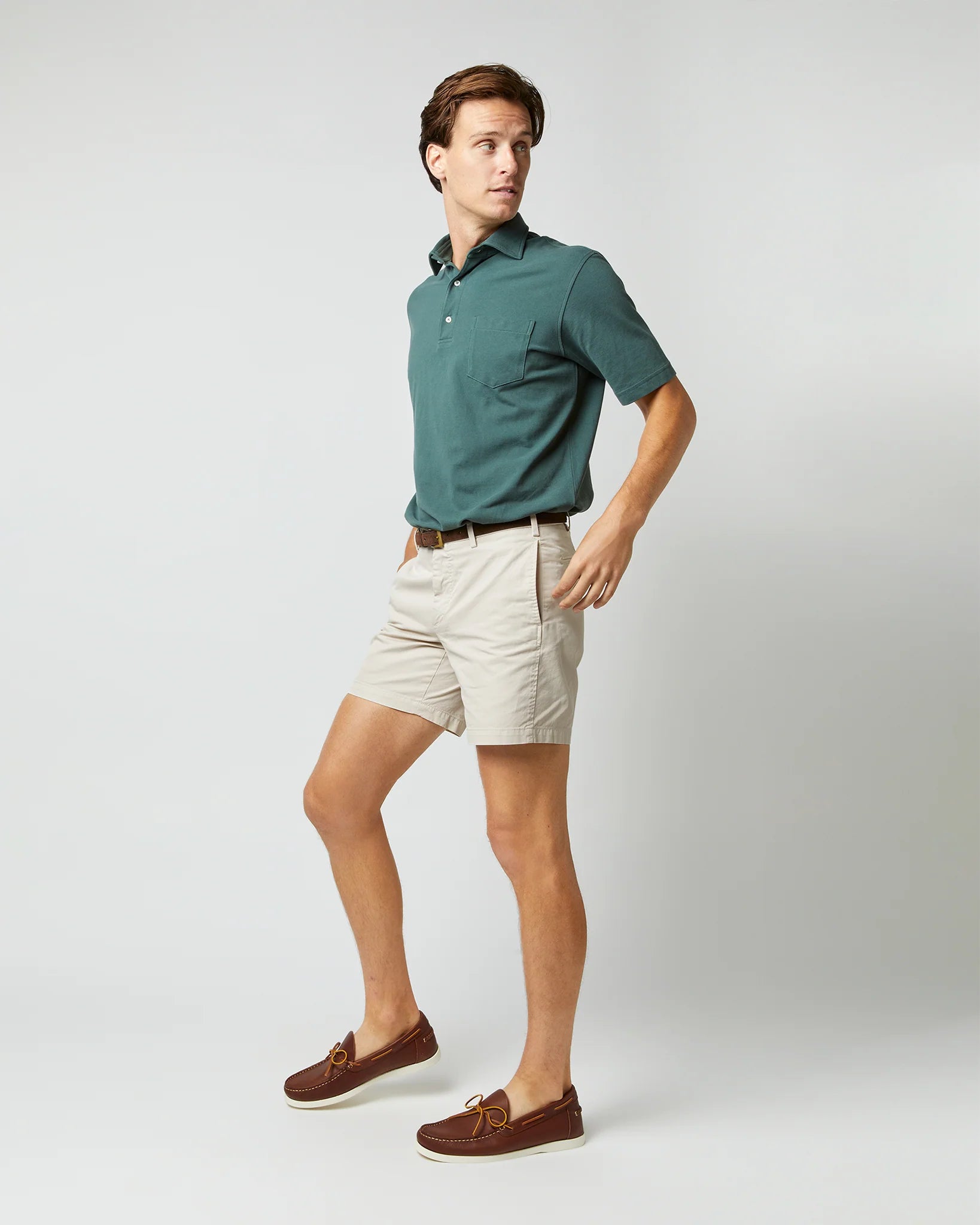 Sid Mashburn Garment-Dyed Short Stone AP Lightweight Twill