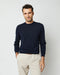 Sid Mashburn Crewneck Sweater Navy Cotton
