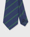 Sid Mashburn Irish Poplin Tie - Navy/Green Bar Stripe