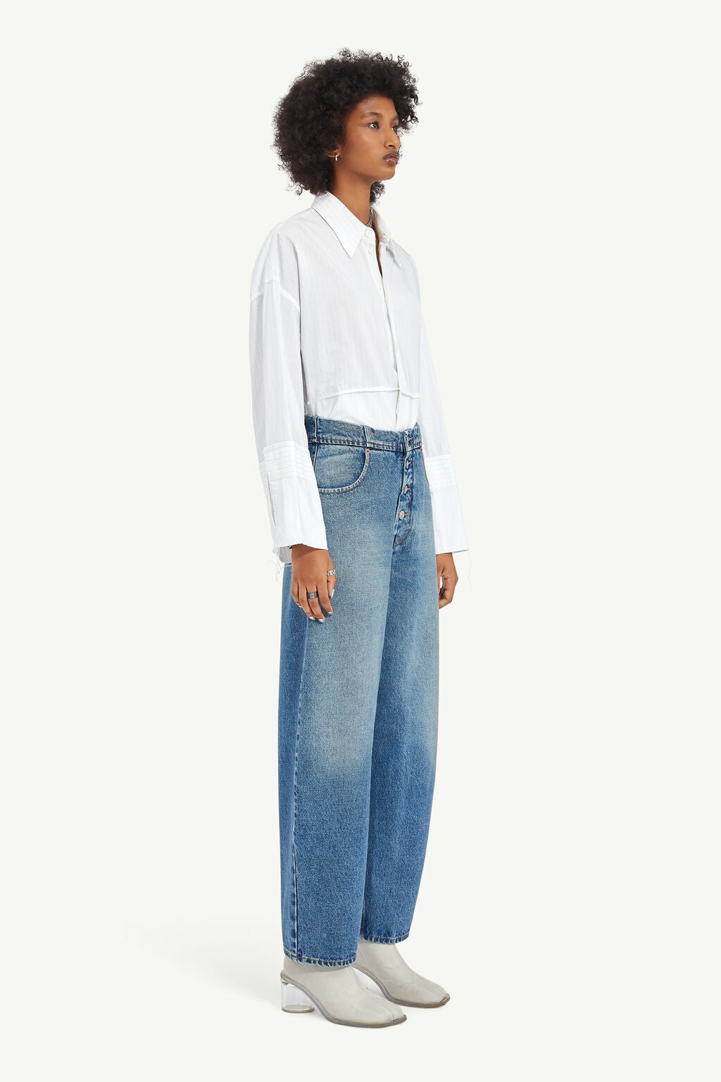 MM6 Maison Margiela Light Blue Denim Trousers