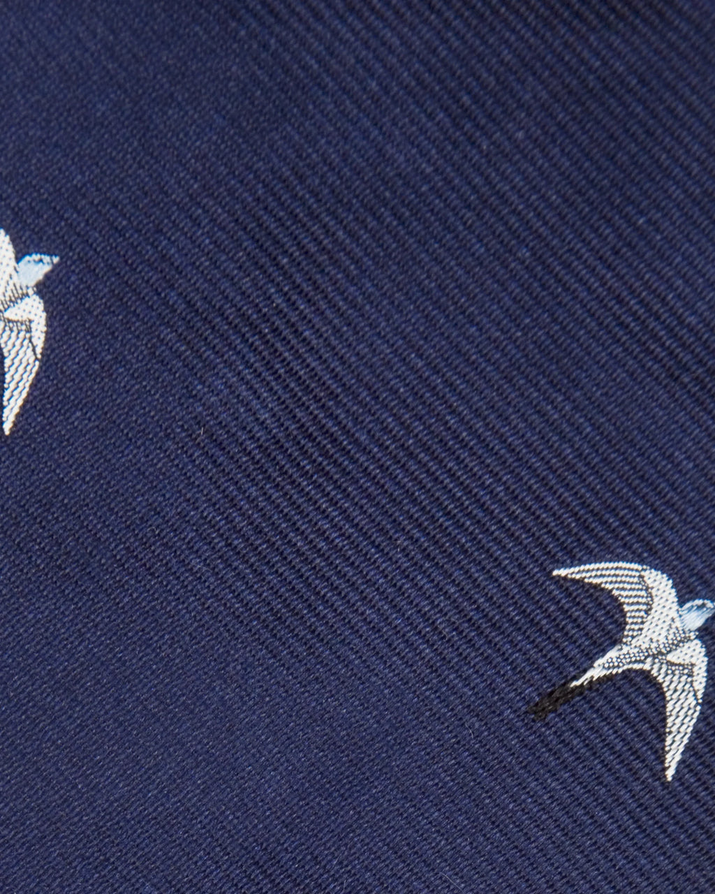 Sid Mashburn Silk Club Tie in Navy/White/Sky Swallow