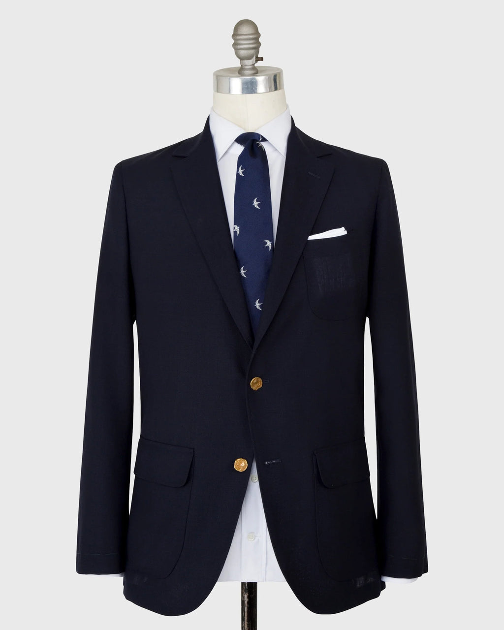 Sid Mashburn Ghost Blazer Navy High-Twist (current)