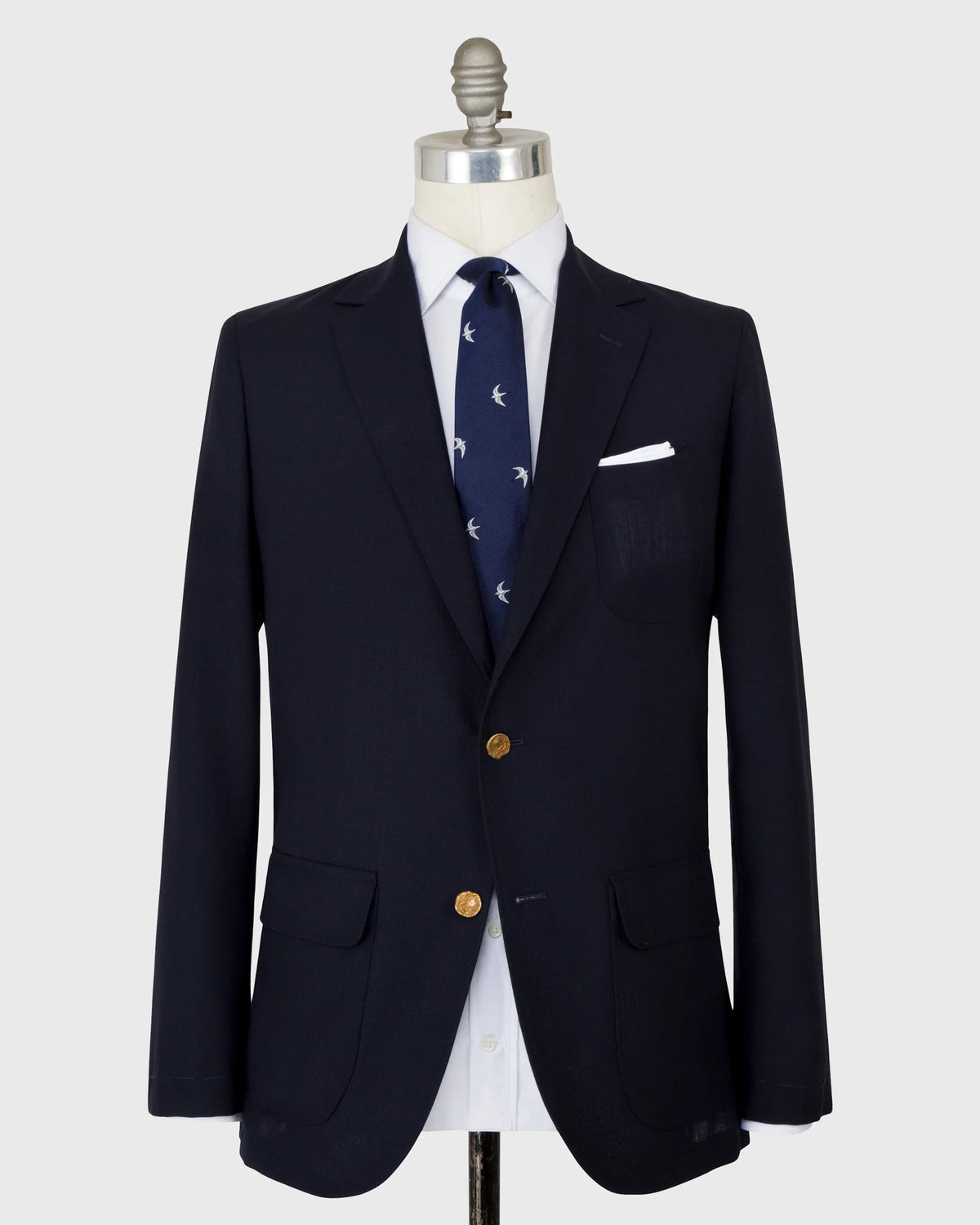 Sid Mashburn Ghost Blazer Navy High-Twist (current)