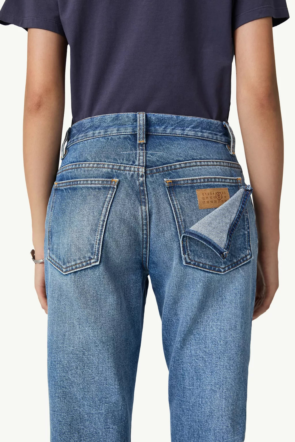 MM6 Maison Margiela Double Back Pocket Denim Jean