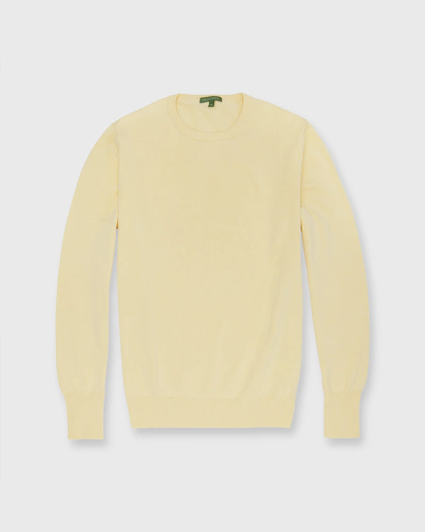 Sid Mashburn Crewneck Sweater Lemon Cotton