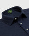 Sid Mashburn Long-Sleeved Polo Heather Denim Pima Pique