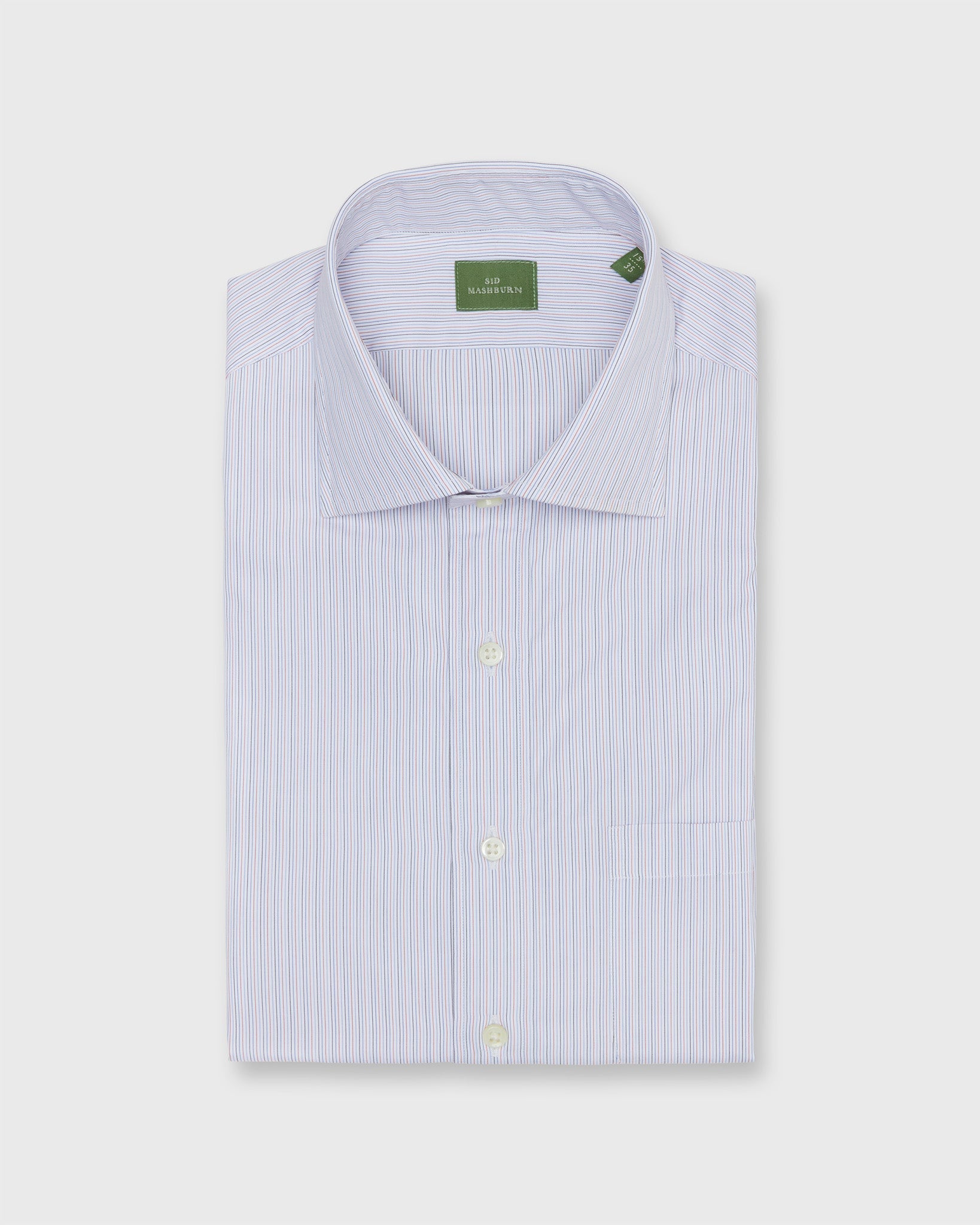 Sid Mashburn Spread Collar Dress Shirt - Striped