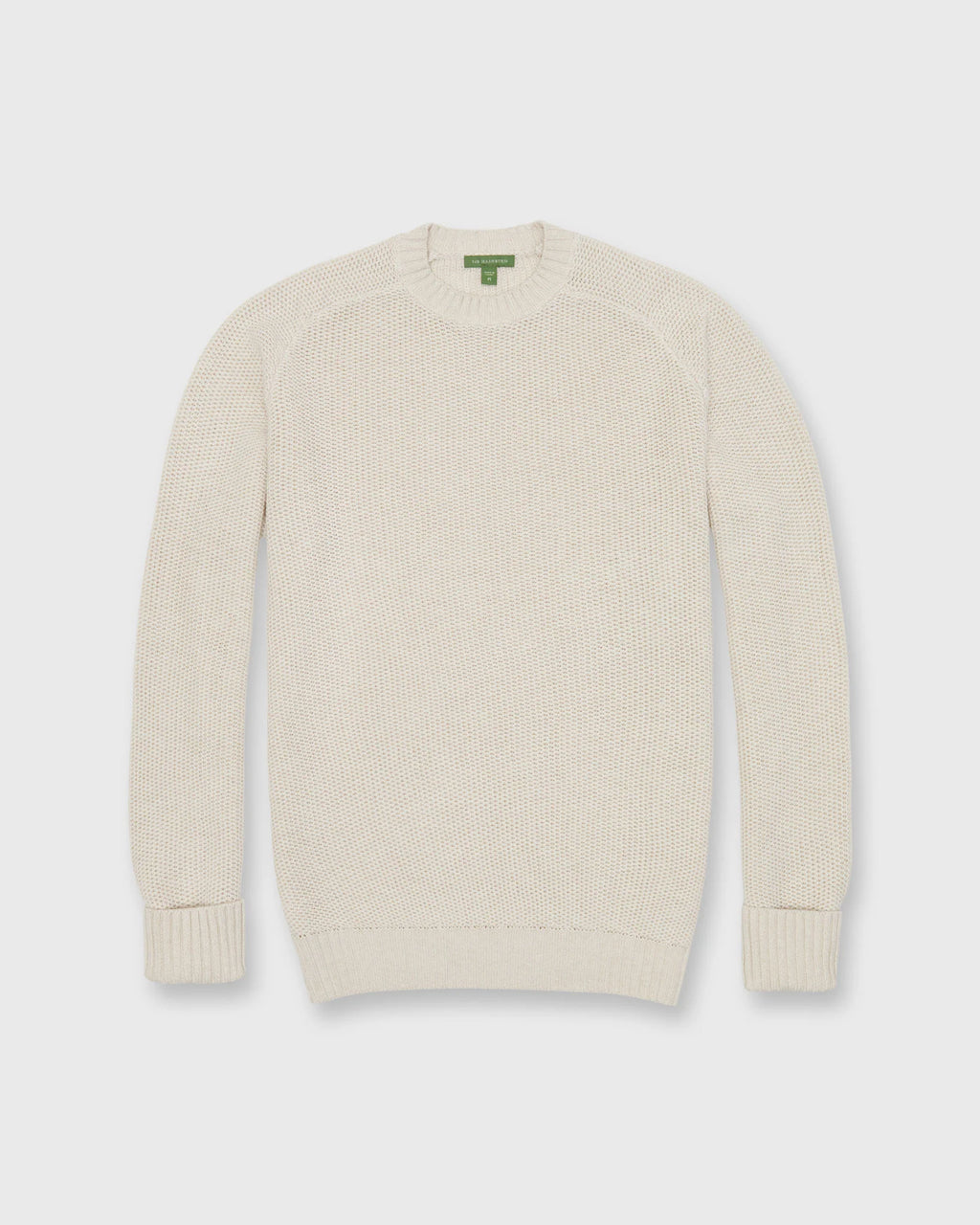Sid Mashburn Cotton/Linen Beach Crewneck Sweater - Bone