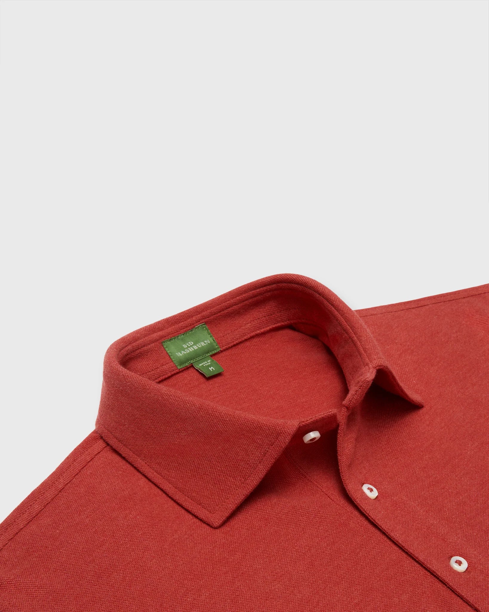 Sid Mashburn Long-Sleeved Polo Heather Spice Pima Pique