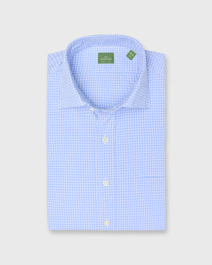 Sid Mashburn Spread Collar Sport Shirt Dutch/White Graph Check Poplin