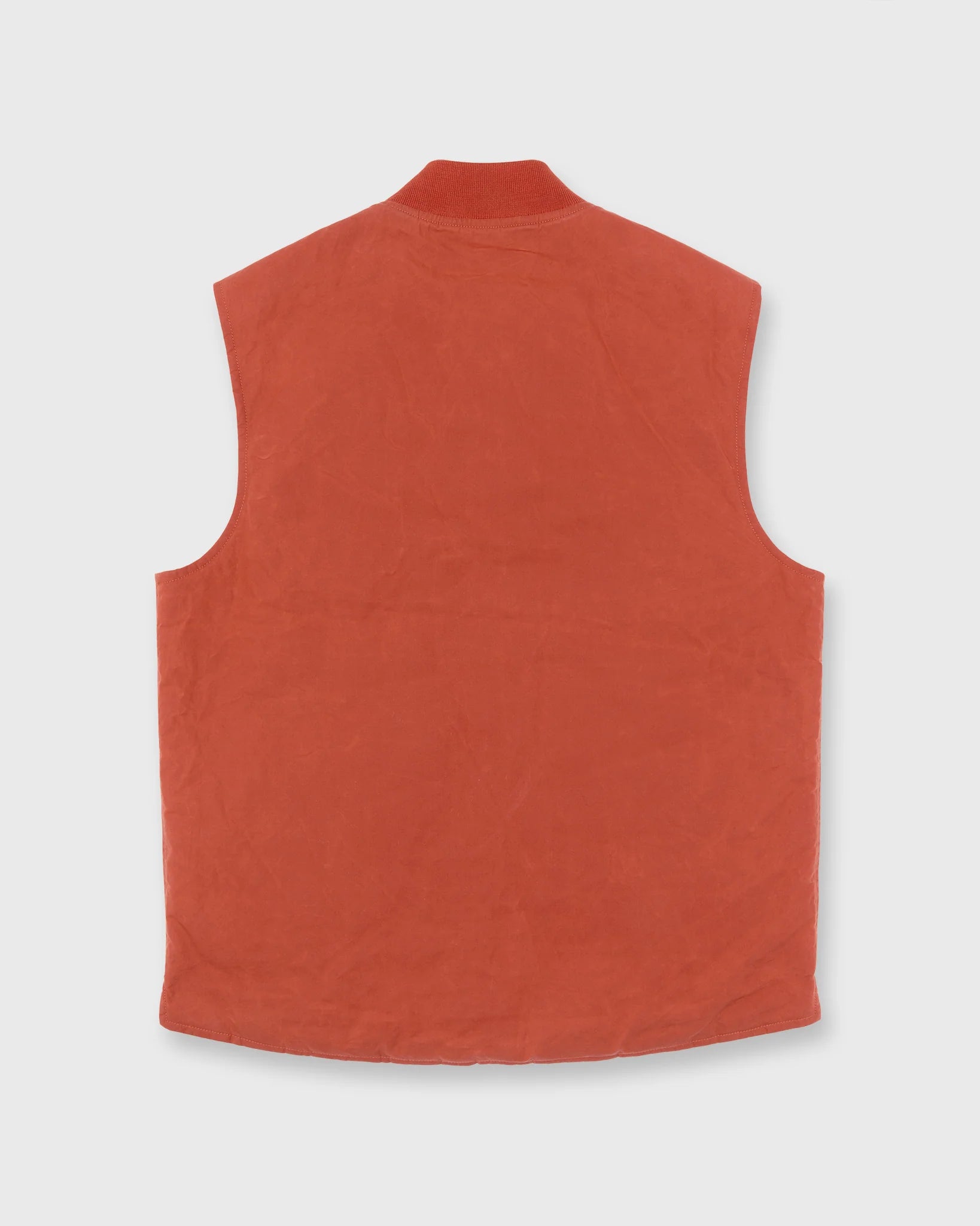 Sid Mashburn Cashpad Zip Vest - Vermilion