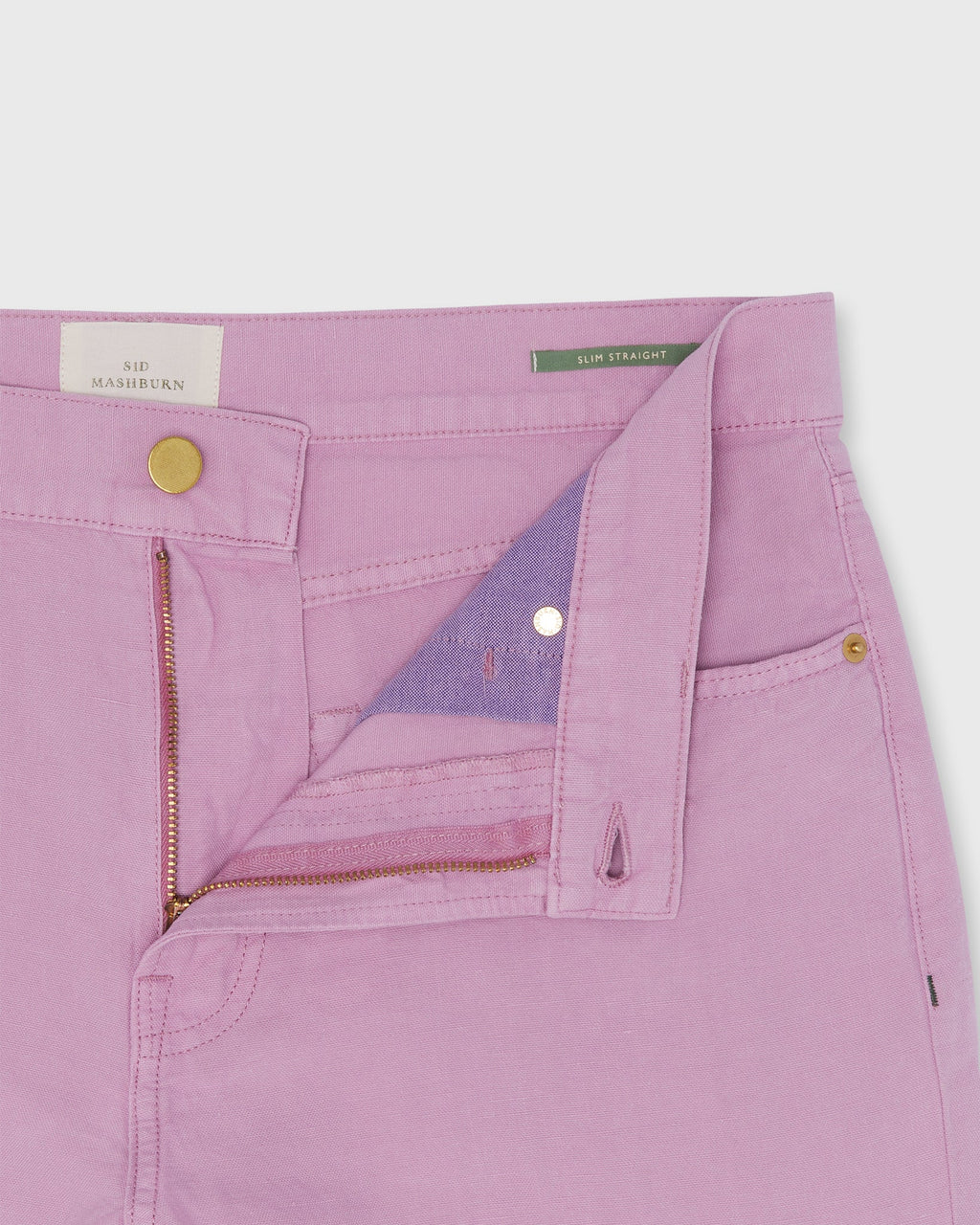Sid Mashburn Slim Straight 5-Pocket Pant Orchid Canapa Canvas