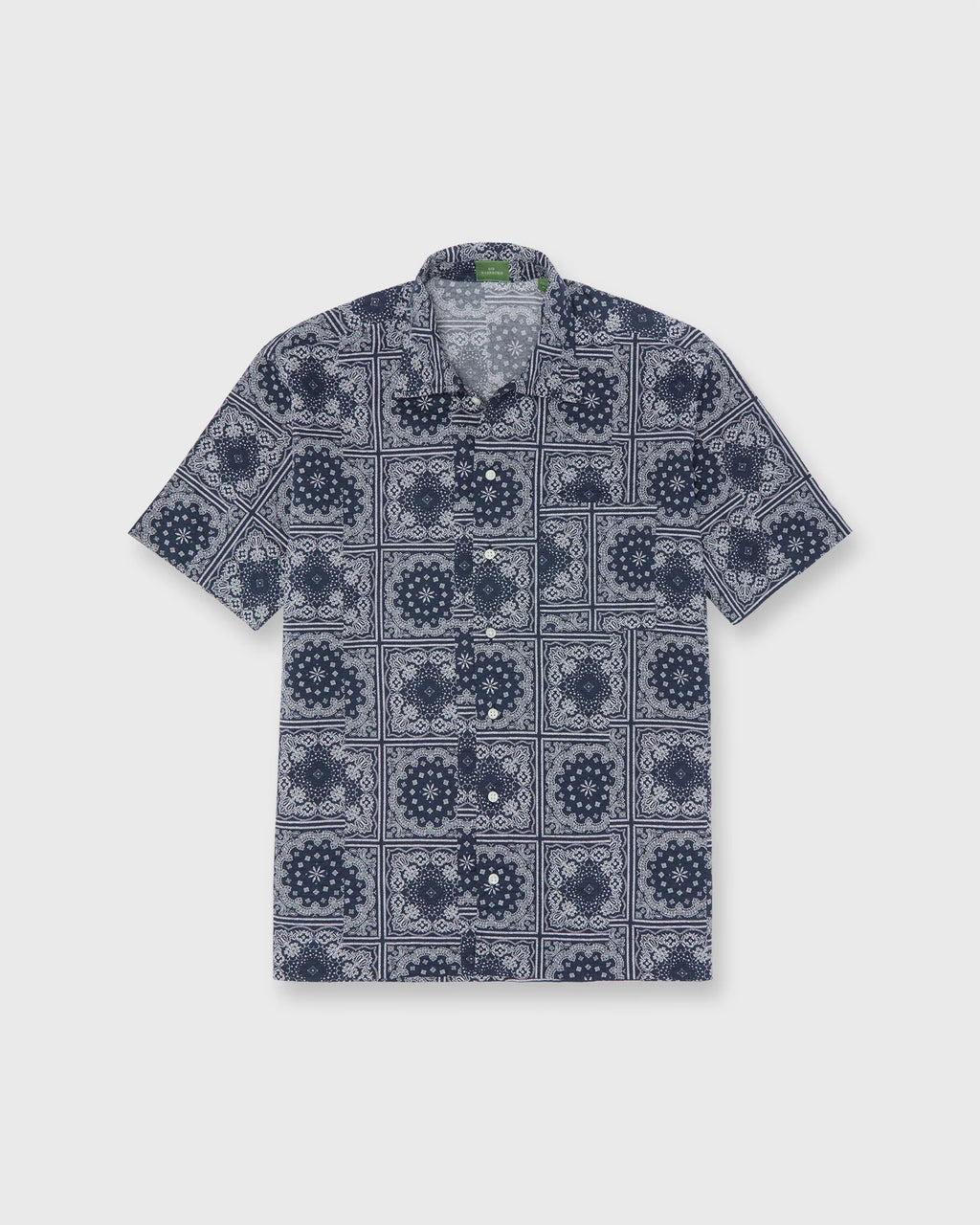 Sid Mashburn Ripley Shirt Navy Paisley Seersucker
