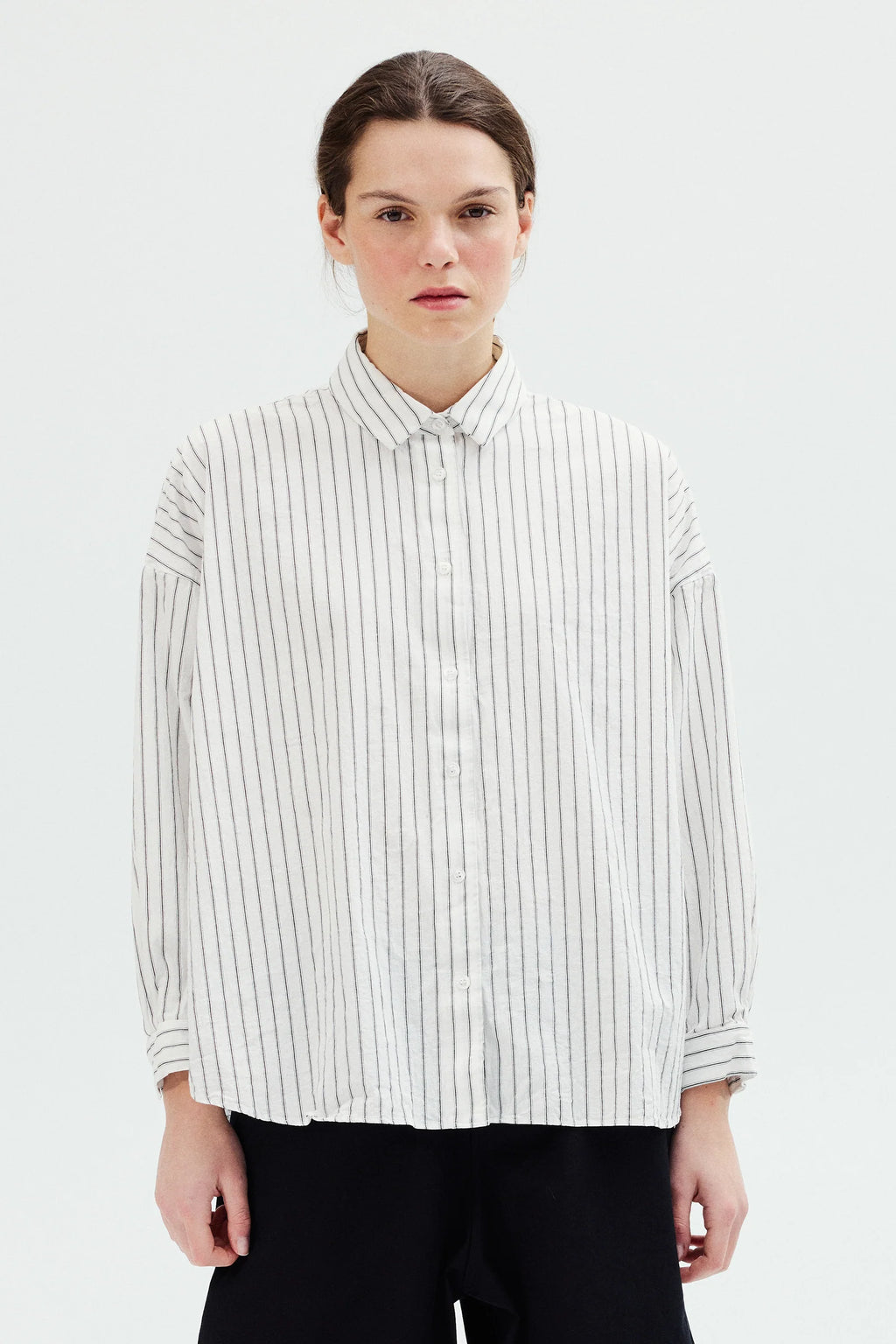 Fabiana Pigna Segun Pinstripe Top