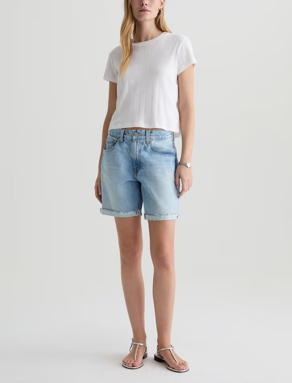 AG Ex-Boyfriend Short Mid-Rise Bermuda - Soft Focus