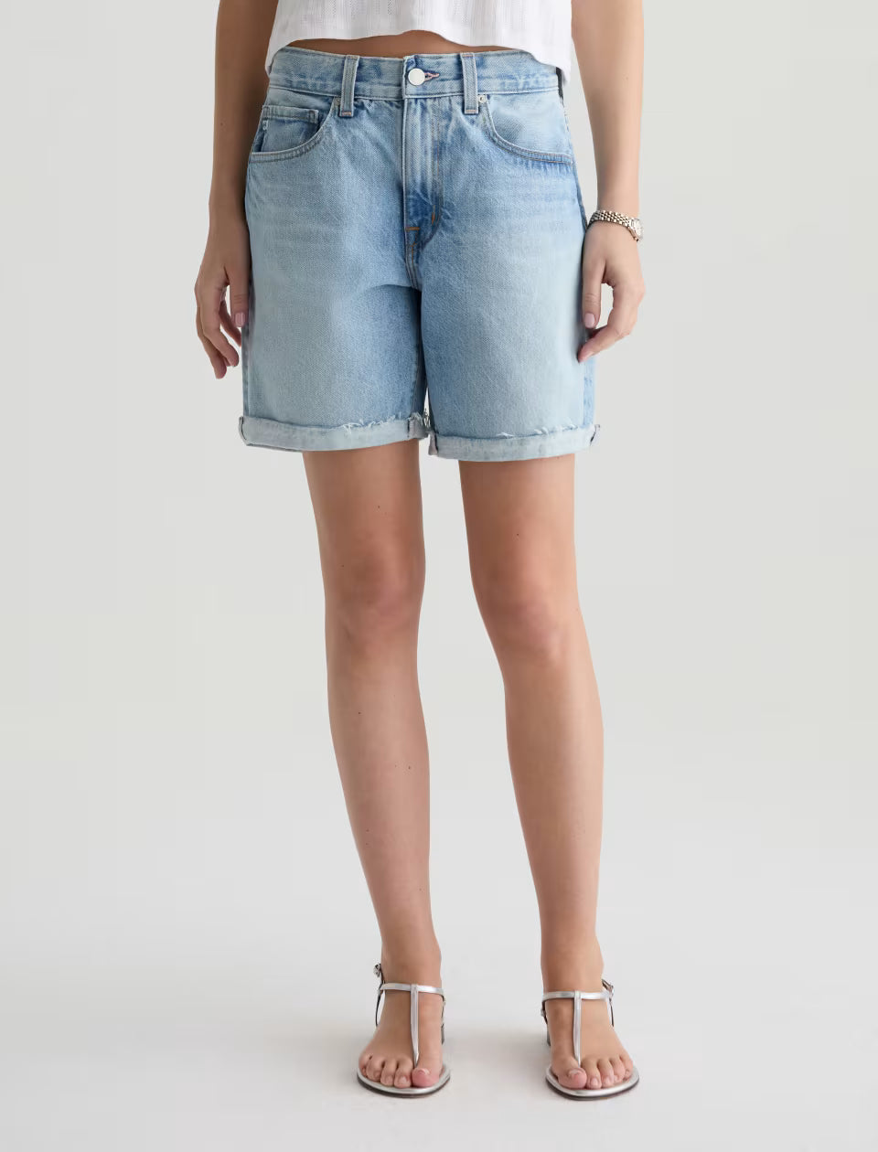 AG Ex-Boyfriend Short Mid-Rise Bermuda - Soft Focus
