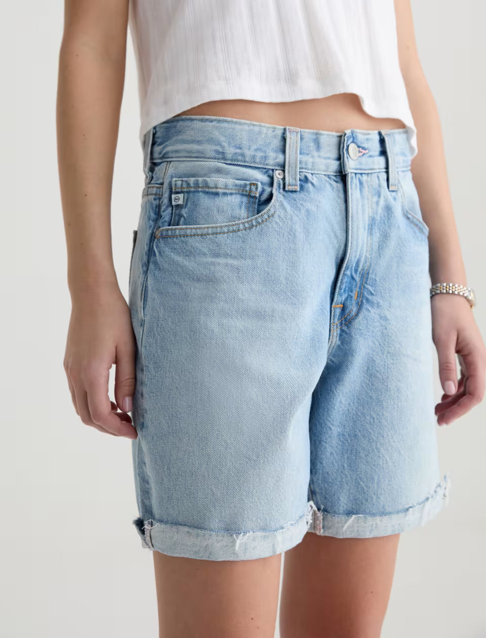 AG Ex-Boyfriend Short Mid-Rise Bermuda - Soft Focus