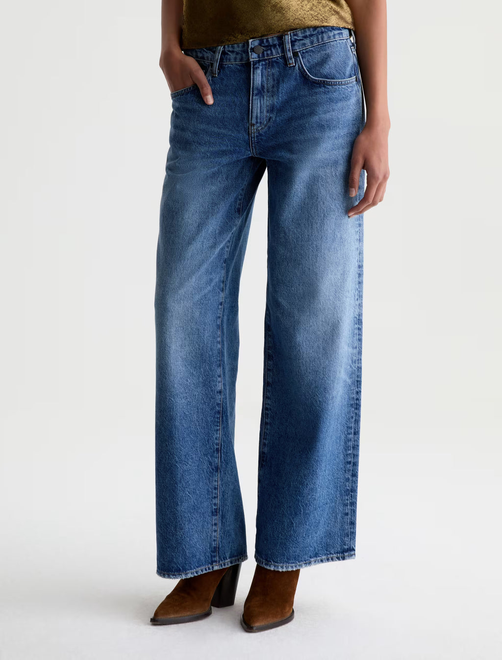 AG Adria Jean Low-Rise Wide Leg - Jive