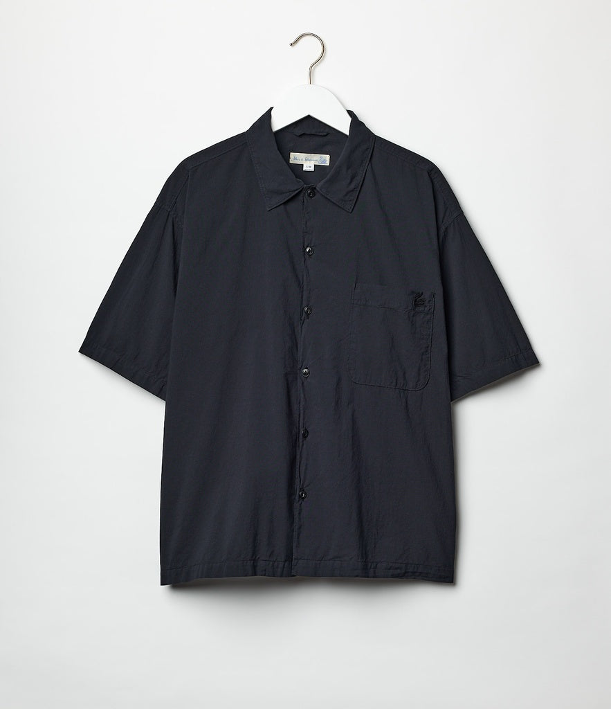 Merz b. Schwanen Short Sleeve Shirt - Deep Black