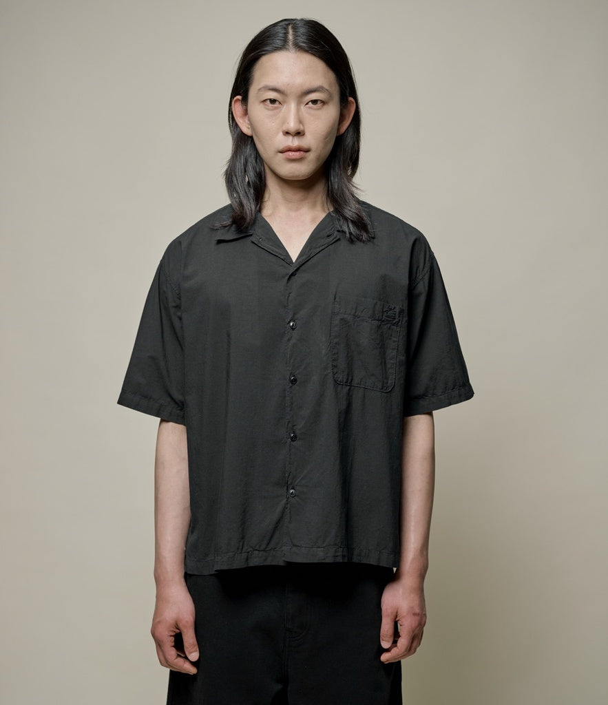 Merz b. Schwanen Short Sleeve Shirt - Deep Black