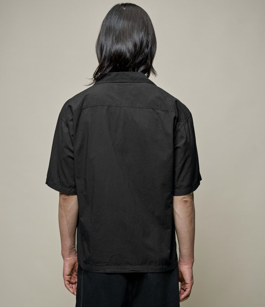 Merz b. Schwanen Short Sleeve Shirt - Deep Black