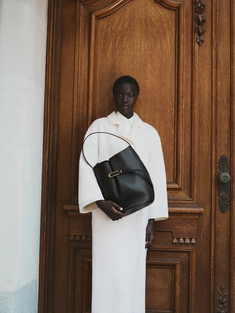 Liffner Belted Bucket Bag Large Black