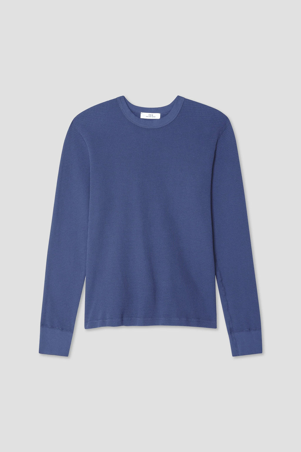 Save Khaki United LS Waffle Crew Tee - Marine