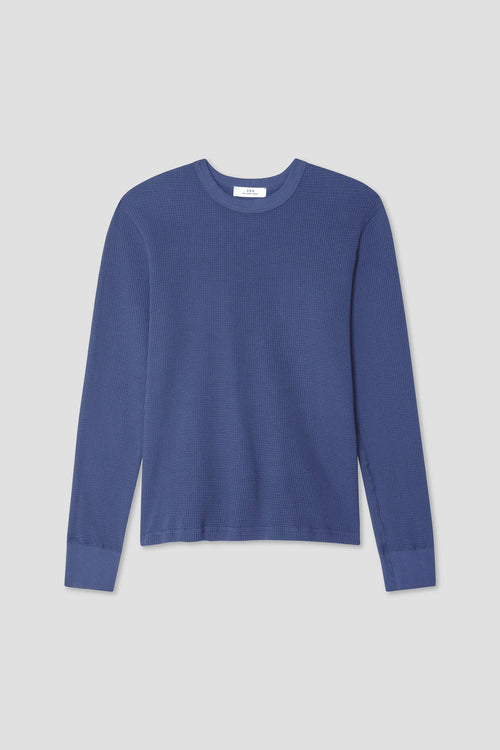 Save Khaki United LS Waffle Crew Tee - Marine – Quattro Tizi