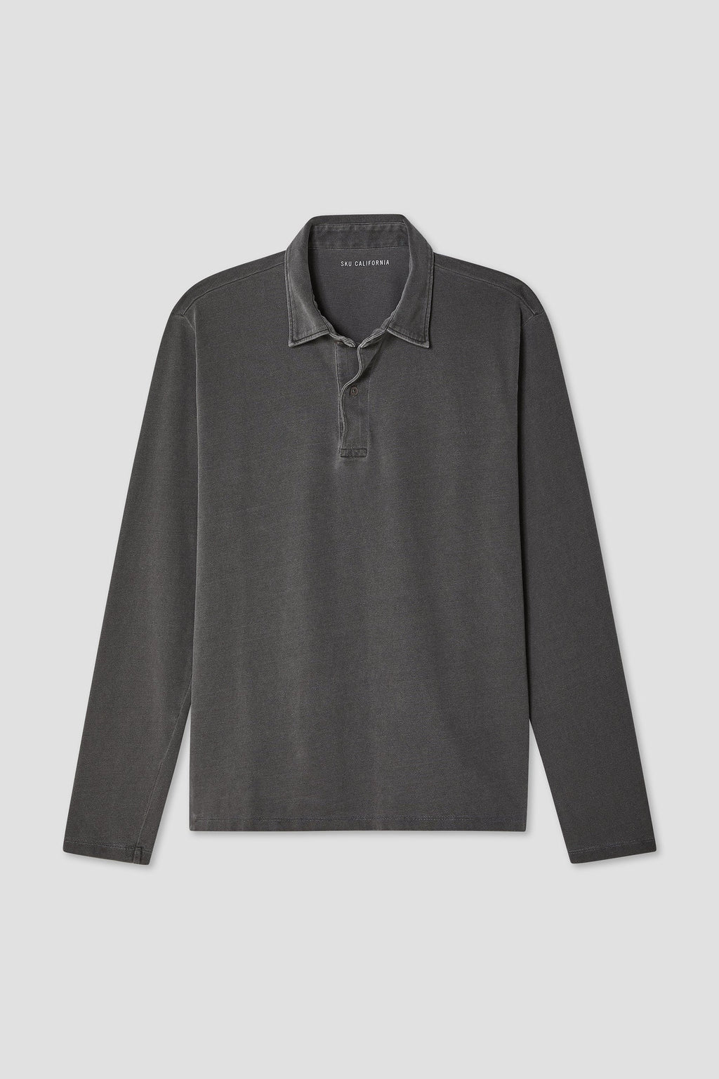 Save Khaki United LS Organic Recycled Polo - Black