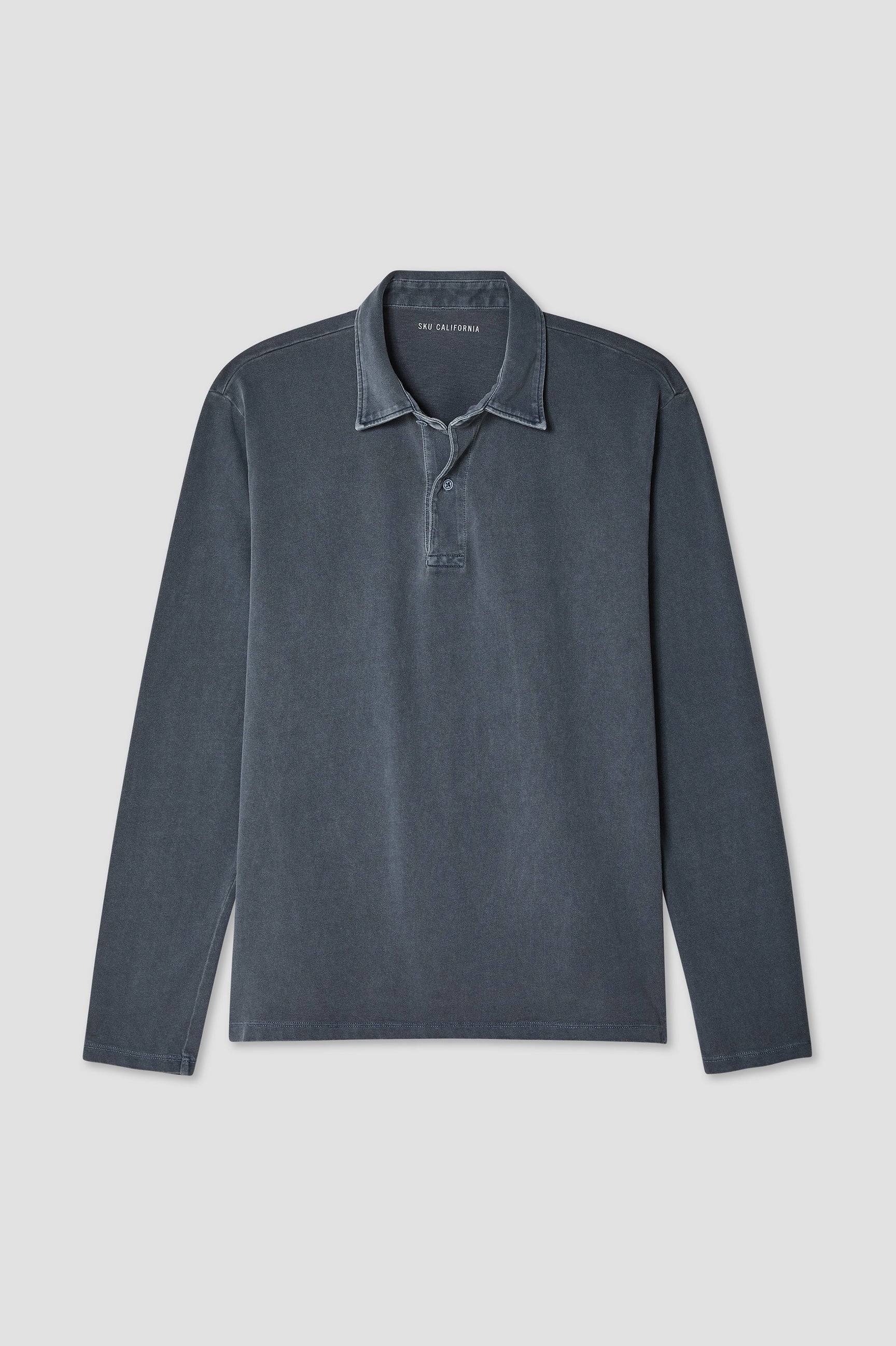 Save Khaki United LS Organic Recycled Polo - Navy