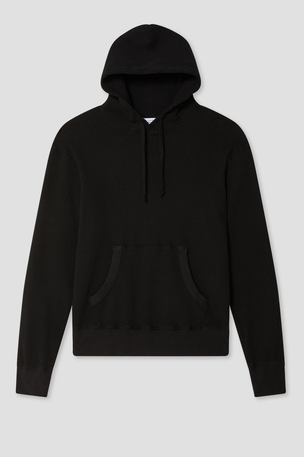 Save Khaki United Waffle Pullover Hoodie - Black